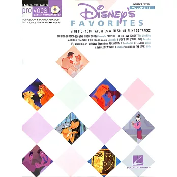 最愛的迪士尼歌曲(女聲) 第16集(附CD)
