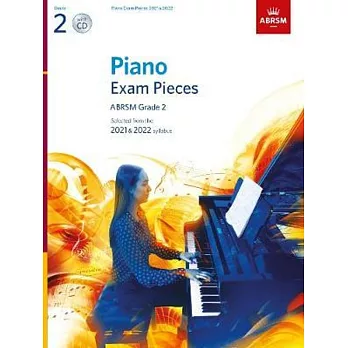 英國皇家 2021-2022鋼琴考試指定曲 第2級(附CD)