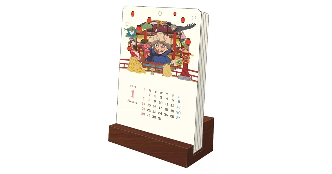 吉卜力動畫-神隱少女2024年桌上型月曆 | 拾書所
