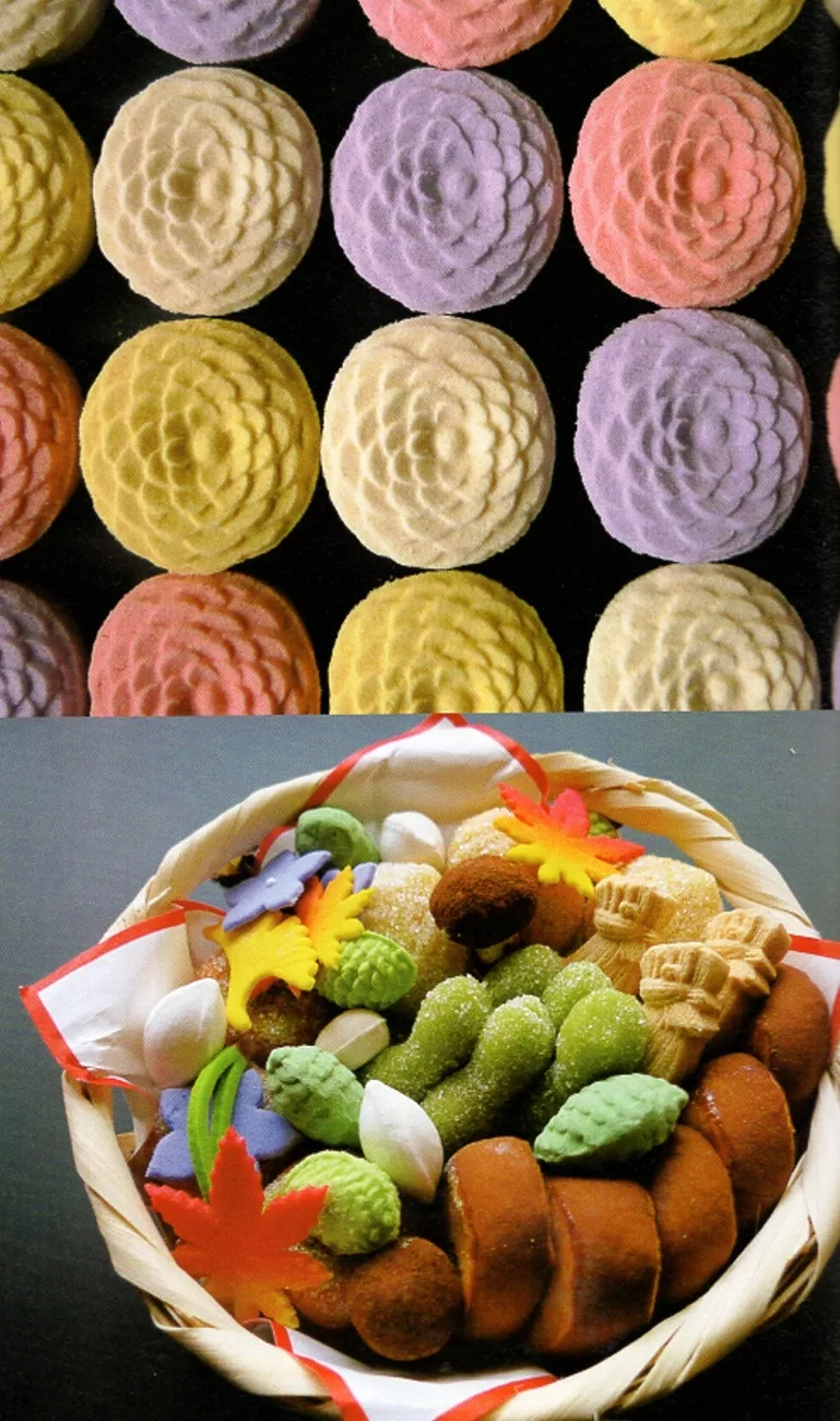 色彩鮮豔的乾菓子