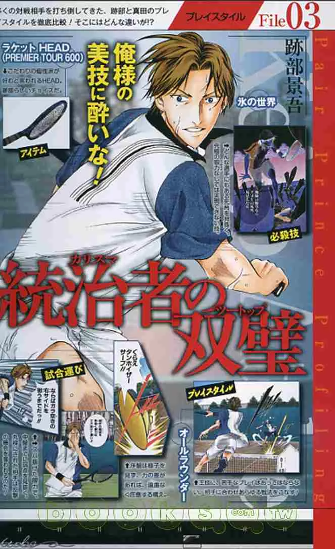 博客來 新 網球王子角色公式手冊vol 1 博客來 新 網球王子角色公式手冊vol 1