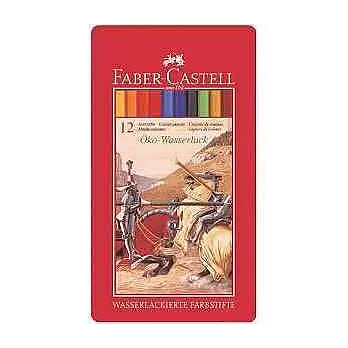 【FABER-CASTELL】12色經典油彩色鉛筆(鐵盒裝)
