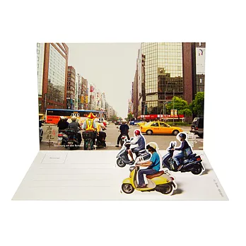 2D風景明信片-摩托車