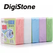 DigiStone 五色高級雙面不織布100入/雙面可放200CD(SGS無毒認證通過)*5包
