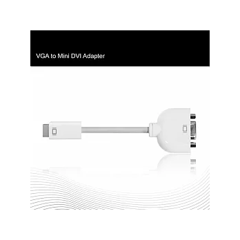 [ZIYA] Mac 轉接線(Mini-DVI to VGA)視訊轉接線白色