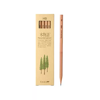 【TOMBOW日本蜻蜓】木物語鉛筆 HB(Recycled pencil)