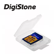 DigiStone 優質 SD/SDHC 1片裝記憶卡收納盒/白透明色X3個(台灣製造!!)