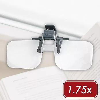 《CARSON》Clip 夾式鏡架放大鏡(+3.00) | 物品觀察 老人閱讀 年長長者 輔助視力