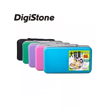 DigiStone 冰凍漢堡盒96片CD/DVD硬殼拉鍊收納包 X1 粉色