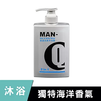 MAN-Q 2in1 保濕洗髮沐浴露(600ML)