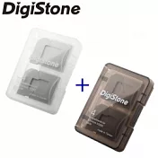 ◆優惠組合◆DigiStone A級 多功能記憶卡收納盒4片裝/冰透白x1+4片裝/冰透黑x1(2P)=台灣製造,品質保