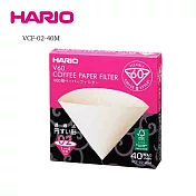 《HARIO》V60無漂白02濾紙40張 VCF-02-40M