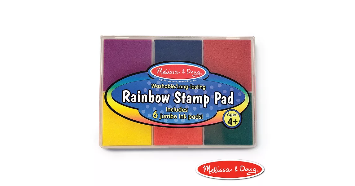 美國 Melissa & Doug 彩虹 6 色印泥