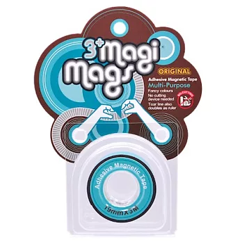 3+ Magi Mags 磁鐵膠帶 19mm x 3M 霓虹系列霓虹藍