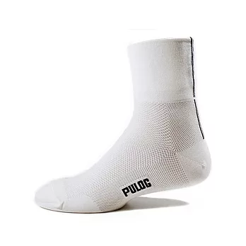【 PULO 】Coolmax超透氣排汗自行車襪-男黑