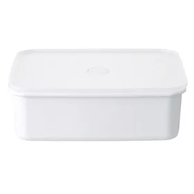 博客來 Muji 無印良品 密閉式琺瑯保存容器 深型 大
