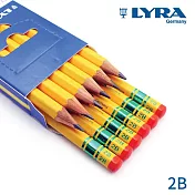 【德國LYRA】百年經典黃桿鉛筆(2B) 12入