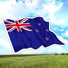 【國旗商品創意館】紐西蘭國旗飄揚抗UV、防水貼紙2入/New Zealand/世界多國款可選購