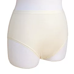 【和諧生活有機棉】仕女高腰一般內褲(2入)XL原棉米白