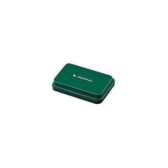 【寫吉達】Shachihata 顏料系油性印台 小型 HGN-1 綠色 (盤面 63 X 40 mm)