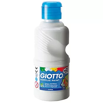 【義大利 GIOTTO】壓克力兒童顏料(單罐)250ml-白