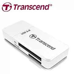 創見 Transcend F5 USB 3.0讀卡機 (TS─RDF5W) 白色