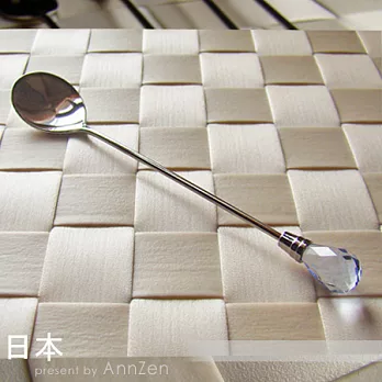 【AnnZen】《日本 Shinko》日本製-午茶晶鑽系列-藍鑽咖啡匙