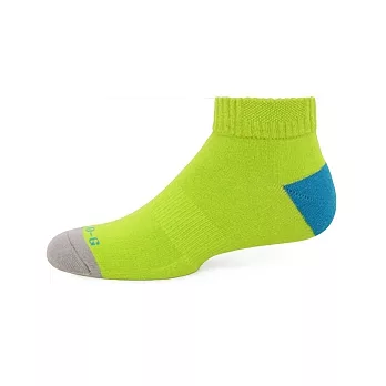 【 PULO 】活力高彩氣墊運動襪-亮綠-L