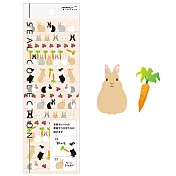 MIDORI 手帳專用貼紙V小兔子