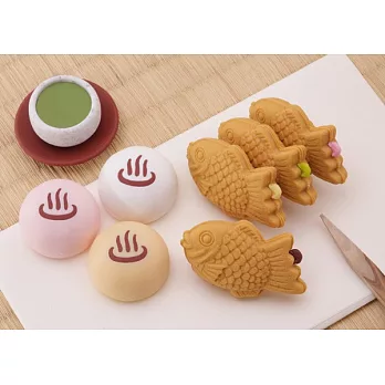 【iwako】日本製 NO PVC 環保造型橡皮擦 日式甜點造型造型（隨機四入）