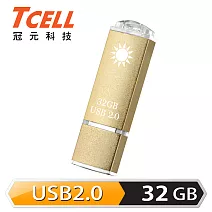 TCELL 冠元-USB2.0 32GB 國旗碟 (香檳金限定版)香檳金