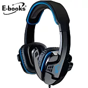 E-books S25 電競頭戴耳機麥克風藍