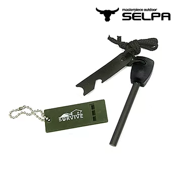 【韓國SELPA】超值戶外組合/打火石/打火棒/哨子
