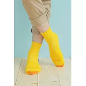 【Footer除臭襪】螺旋氣墊輕壓力除臭襪T98(男款)L                             黃色