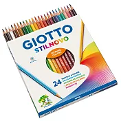 【義大利 GIOTTO】STILNOVO 學用六角彩色鉛筆(24色)