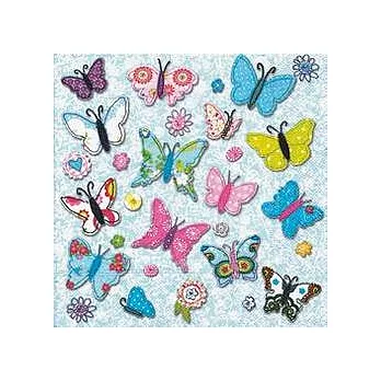 《Paper+Desing》餐巾紙-Handmade butterflies《手作蝶群》