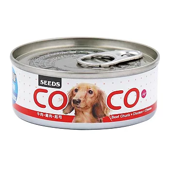 COCO愛犬機能營養餐罐系列-牛肉+雞肉+起司24入80G*24