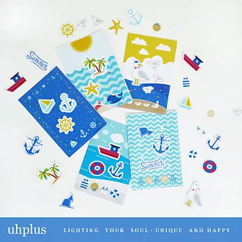 uhplus Instax Mini Stickers 拍立得邊框貼紙組 #小島樂園(5入)