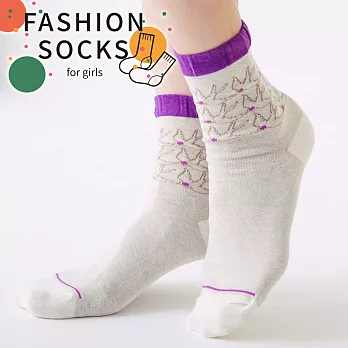 蒂巴蕾  Fashion  socks                              紫晶蘭