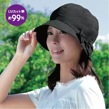 日本 Alphax 抗UV空氣感氣質小顏帽（氣質黑）