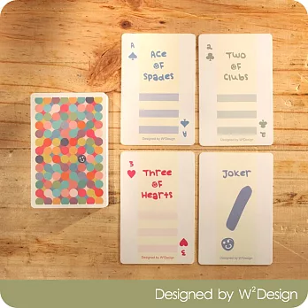 [W2Design] 跳跳糖森林撲克牌便條卡跳跳糖森林