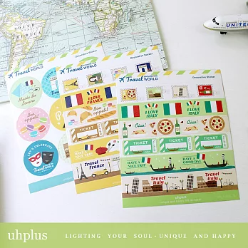 uhplus Travel around the world/ 夢想旅行裝飾貼(法義)