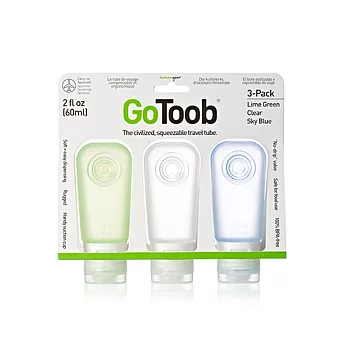 GoToob 分裝瓶三件組 (中) -藍綠白