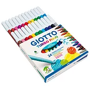 【義大利 GIOTTO】可洗式兒童安全彩色筆(24色)