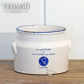 TROMSO-南法鄉村陶瓷收納罐/水果陶罐藍