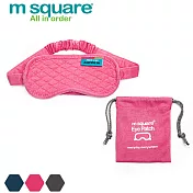 M Square旅行舒適棉眼罩粉紅