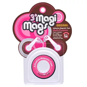 3+ Magi Mags 磁鐵膠帶 19mm x 3M 霓虹系列霓虹粉
