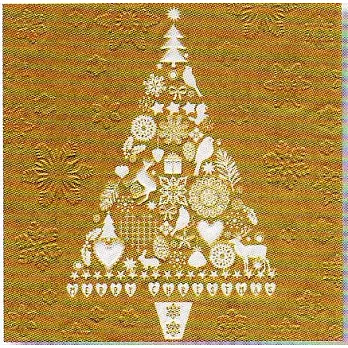 《Paper+Design》餐巾紙-My Xmas tree gold我的金色聖誕樹