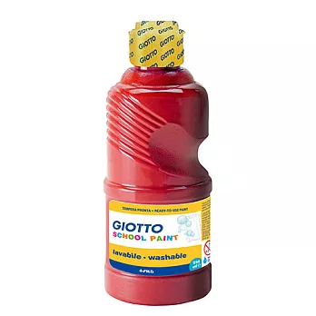 【義大利 GIOTTO】可洗式兒童顏料250ml(單罐)紅色
