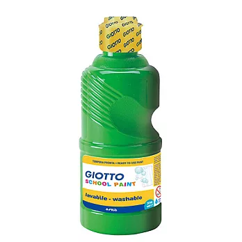 【義大利 GIOTTO】可洗式兒童顏料250ml(單罐)綠色